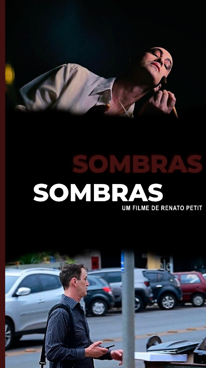 O Ator e diretor Renato Petit recebe prêmio pelo curta&nbsp;Sombras