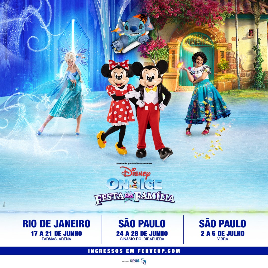 Magia e Emoção: Disney On Ice traz estreia de Stitch e sucessos de Frozen e Encanto ao Brasil